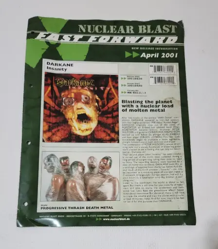 Nuclear Blast - Fast Forward, Abril e Julho 2001